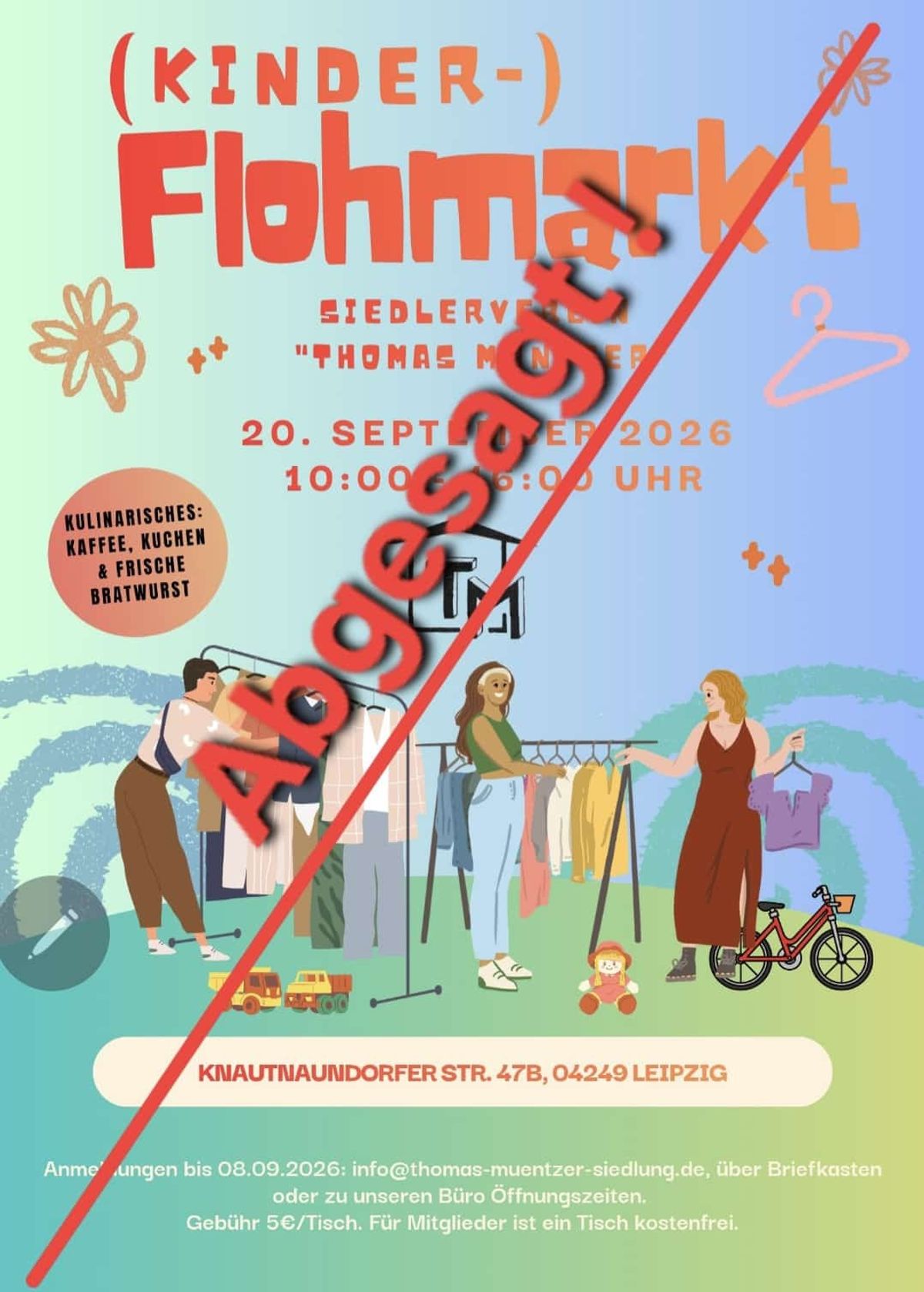 Unser Flohmarkt 20.09.2026 Abgesagt! Unser Flohmarkt 20.09.2026 Abgesagt!